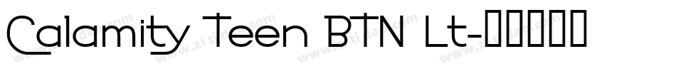 Calamity Teen BTN Lt字体转换